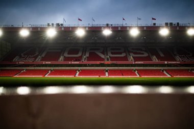 A general view of The City Ground the Carabao Cup Semi-Finals match Nottingham Forest vs Manchester United at City Ground, Nottingham, United Kingdom, 25th January 202