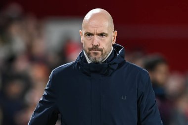 Erik ten Hag manager of Manchester United before the Carabao Cup Semi-Finals match Nottingham Forest vs Manchester United at City Ground, Nottingham, United Kingdom, 25th January 202
