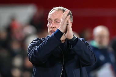 Steve Cooper manager of Nottingham Forest applauds the fans before the Carabao Cup Semi-Finals match Nottingham Forest vs Manchester United at City Ground, Nottingham, United Kingdom, 25th January 202
