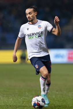 Randell Williams #27 of Bolton Wanderers in possession during the Sky Bet League 1 match Bolton Wanderers vs Forest Green Rovers at University of Bolton Stadium, Bolton, United Kingdom, 24th January 202