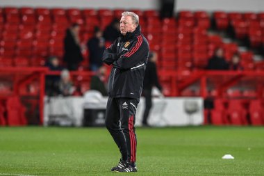 Manchester United assistant coach Steve McClaren during the Carabao Cup Semi-Finals match Nottingham Forest vs Manchester United at City Ground, Nottingham, United Kingdom, 25th January 202
