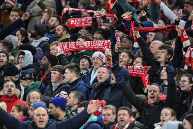 Nottingham Forest  fans during the Carabao Cup Semi-Finals match Nottingham Forest vs Manchester United at City Ground, Nottingham, United Kingdom, 25th January 202