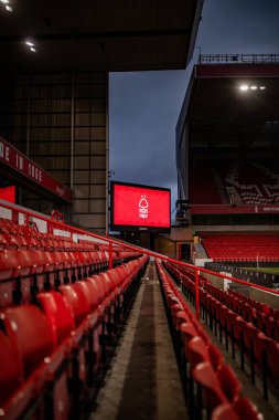 A general view of The City Ground the Carabao Cup Semi-Finals match Nottingham Forest vs Manchester United at City Ground, Nottingham, United Kingdom, 25th January 202