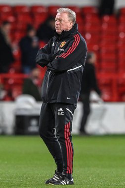Manchester United assistant coach Steve McClaren during the Carabao Cup Semi-Finals match Nottingham Forest vs Manchester United at City Ground, Nottingham, United Kingdom, 25th January 202