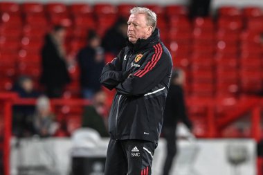 Manchester United assistant coach Steve McClaren during the Carabao Cup Semi-Finals match Nottingham Forest vs Manchester United at City Ground, Nottingham, United Kingdom, 25th January 202