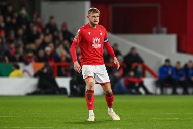 Joe Worrall #4 of Nottingham Forest during the Carabao Cup Semi-Finals match Nottingham Forest vs Manchester United at City Ground, Nottingham, United Kingdom, 25th January 202