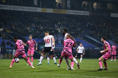 Dion Charles #10 of Bolton Wanderers scores to make it 1-0 during the Sky Bet League 1 match Bolton Wanderers vs Forest Green Rovers at University of Bolton Stadium, Bolton, United Kingdom, 24th January 202