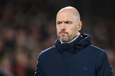 Erik ten Hag manager of Manchester United before the Carabao Cup Semi-Finals match Nottingham Forest vs Manchester United at City Ground, Nottingham, United Kingdom, 25th January 202