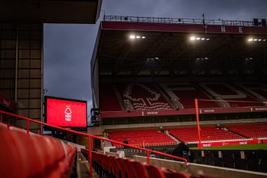 A general view of The City Ground the Carabao Cup Semi-Finals match Nottingham Forest vs Manchester United at City Ground, Nottingham, United Kingdom, 25th January 202