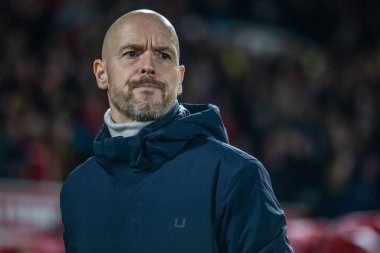 Erik ten Hag manager of Manchester United ahead of the Carabao Cup Semi-Finals match Nottingham Forest vs Manchester United at City Ground, Nottingham, United Kingdom, 25th January 202