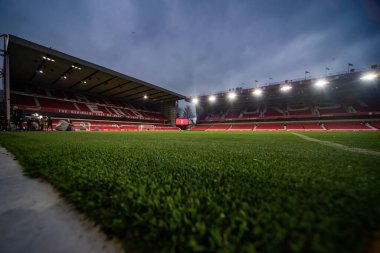 A general view of The City Ground the Carabao Cup Semi-Finals match Nottingham Forest vs Manchester United at City Ground, Nottingham, United Kingdom, 25th January 202