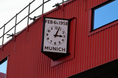 Manchester United olarak Münih saati, 6 Şubat 2023 'te Old Trafford, Manchester, İngiltere' deki Münih Hava Felaketi 'nin 65. yıldönümü.