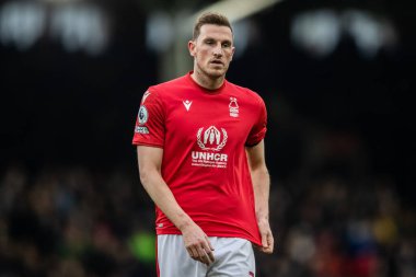 Chris Wood #39 of Nottingham Forest looks on during the Premier League match Fulham vs Nottingham Forest at Craven Cottage, London, United Kingdom, 11th February 202
