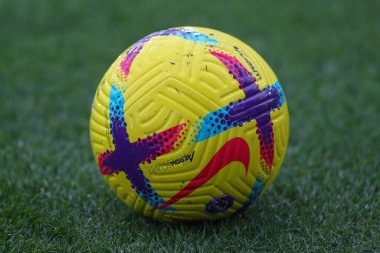 The Premier League match ball is seen during the Premier League match Leicester City vs Tottenham Hotspur at King Power Stadium, Leicester, United Kingdom, 11th February 202