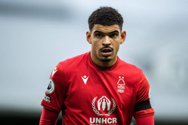 Morgan Gibbs-White #10 of Nottingham Forest looks on during the Premier League match Fulham vs Nottingham Forest at Craven Cottage, London, United Kingdom, 11th February 202