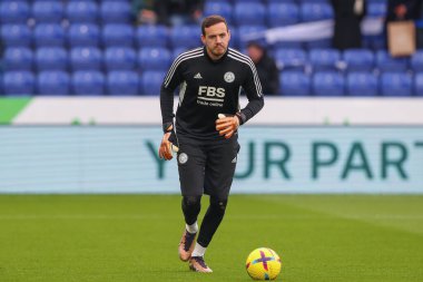 Danny Ward #1 of Leicester City during the pre-game warm up ahead of the Premier League match Leicester City vs Tottenham Hotspur at King Power Stadium, Leicester, United Kingdom, 11th February 202