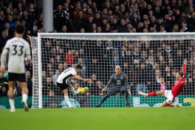 Manor Solomon #11 of Fulham scores after coming on as a substitute during the Premier League match Fulham vs Nottingham Forest at Craven Cottage, London, United Kingdom, 11th February 2023