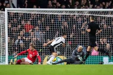Manor Solomon #11 of Fulham scores after coming on as a substitute during the Premier League match Fulham vs Nottingham Forest at Craven Cottage, London, United Kingdom, 11th February 202