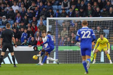 Kelechi Iheanacho #14 of Leicester City scores a goal to make it 3-1 during the Premier League match Leicester City vs Tottenham Hotspur at King Power Stadium, Leicester, United Kingdom, 11th February 202