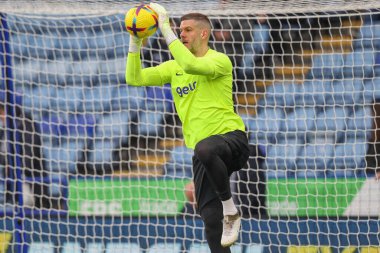 Fraser Forster #20 of Tottenham Hotspur during the pre-game warm up ahead of the Premier League match Leicester City vs Tottenham Hotspur at King Power Stadium, Leicester, United Kingdom, 11th February 202