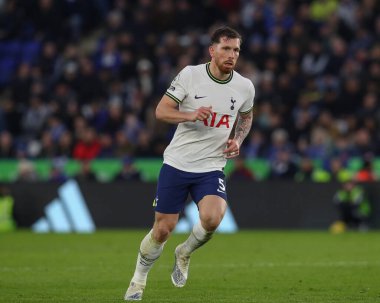 Pierre-Emile Hjbjerg #5 of Tottenham Hotspur during the Premier League match Leicester City vs Tottenham Hotspur at King Power Stadium, Leicester, United Kingdom, 11th February 2023
