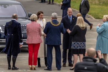 The Prince and Princess of Wales visit South Wales at Pontyclun Rugby field, Pontyclun, United Kingdom, 28th February 2023