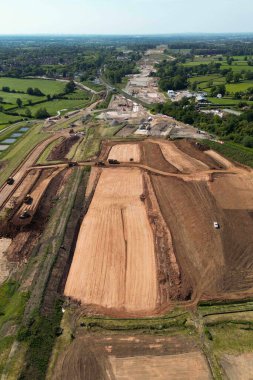 HS2 demiryolu Kenilworth Greenway, Balsall Common, İngiltere 'de yapım aşamasında.