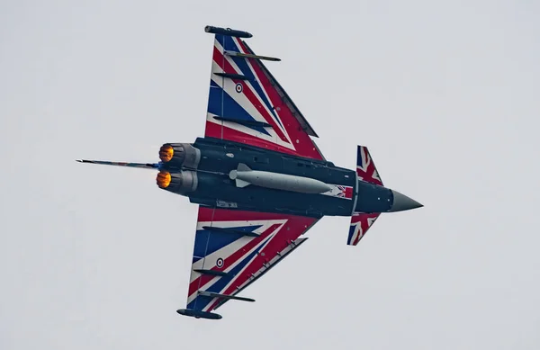 Eurofighter Taifun Des Typhoon Displayteams Cleethorpes Armed Forces Day Der — Stockfoto