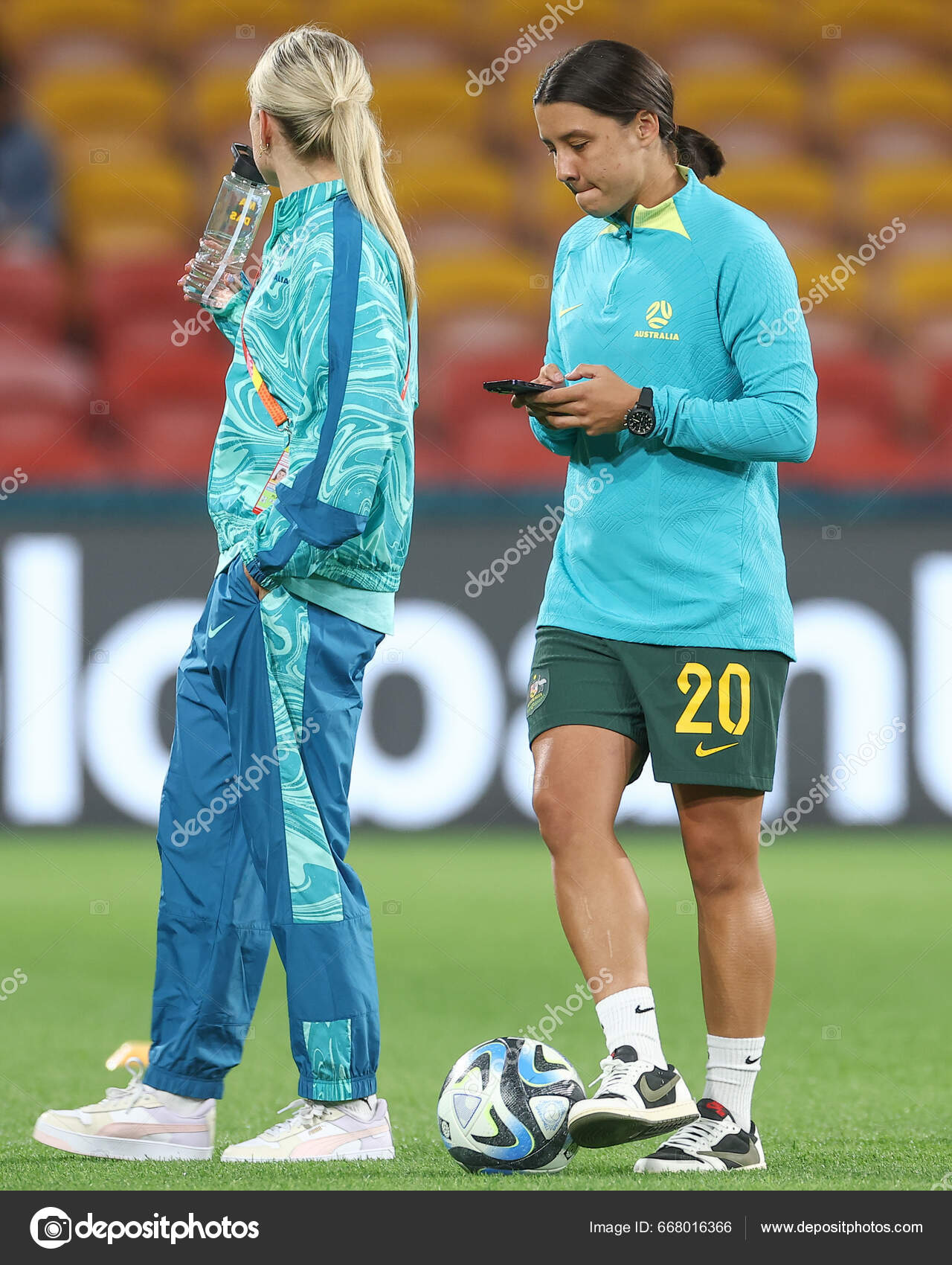 Sam Kerr Australia Arrives Fifa Women's World Cup 2023 Group – Stock