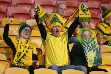 Taraftarlar, FIFA Kadınlar Dünya Kupası 2023 B Grubu karşılaşması sırasında Avustralya Bayanlar - Nijerya Kadınlar Suncorp Stadyumu, Brisbane, Avustralya, 27 Temmuz 2023