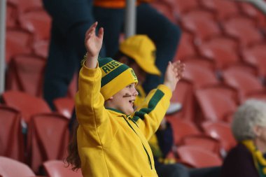Taraftarlar, FIFA Kadınlar Dünya Kupası 2023 B Grubu karşılaşması sırasında Avustralya Bayanlar - Nijerya Kadınlar Suncorp Stadyumu, Brisbane, Avustralya, 27 Temmuz 2023