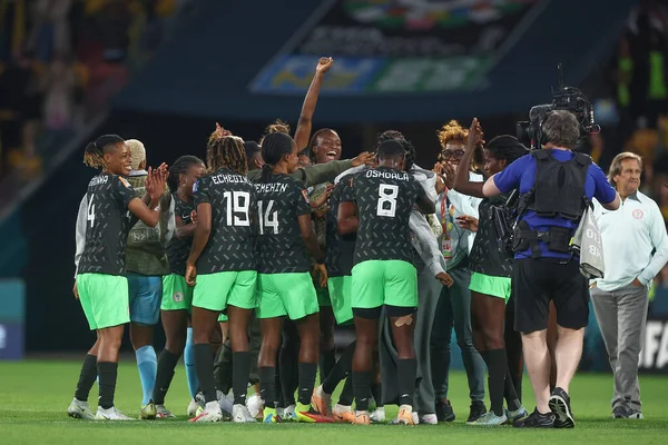 Nigeria Celebrate Winning Fifa Women World Cup 2023 Group Match — Stock Photo, Image
