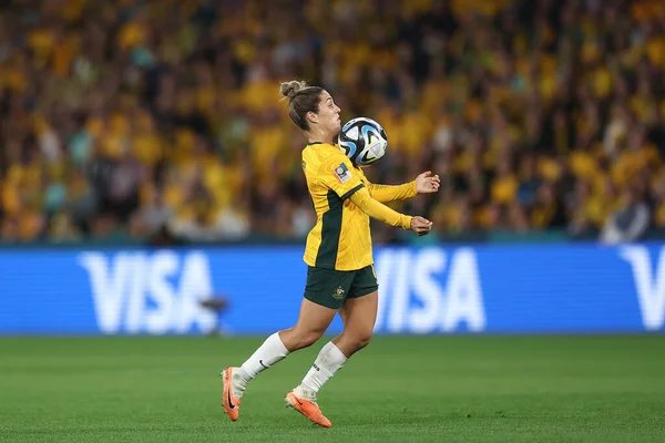 Fifa女子ワールドカップ2023グループB試合中のオーストラリアのKah Simon オーストラリア対サンコープスタジアムのナイジェリア女性 ブリスベン オーストラリア 2023 — ストック写真