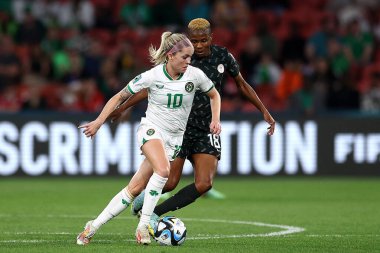 İrlandalı Denise OSullivan, 31 Temmuz 2023 tarihinde Avustralya 'nın Brisbane kentindeki Suncorp Stadyumu' nda oynanan FIFA Bayanlar Dünya Kupası 2023 B Grubu karşılaşmasında görüldü.