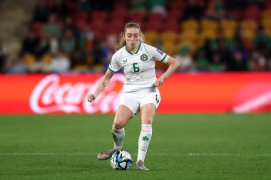FIFA Kadınlar Dünya Kupası 2023 B Grubu karşılaşmasında İrlandalı Megan Connolly Suncorp Stadyumu, Brisbane, Avustralya 'da İrlandalı kadınlara karşı kadınlar, 31 Temmuz 2023