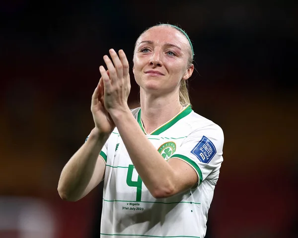 Louise Quinn Irlanda Plaude Alla Folla Dopo Coppa Del Mondo — Foto Stock