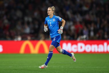 Almanya 'dan Merle Frohms # 1 FIFA Kadınlar Dünya Kupası 2023 Grup H karşılaşmasında Güney Kore - Almanya Suncorp Stadyumu, Brisbane, Avustralya, 3 Ağustos 2023