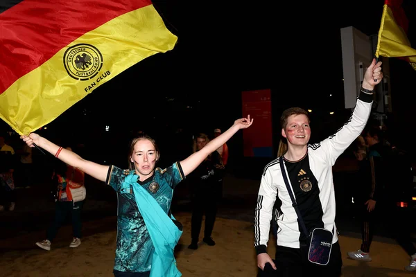 Болельщики Германии Замечены Перед Чемпионатом Мира Футболу Среди Женщин 2023 — стоковое фото