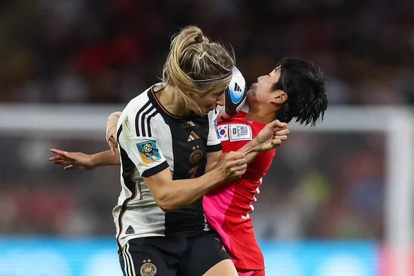Kathrin Hendrich Germany Yun South Korea Battle Ball Fifa Women — Stock Photo, Image