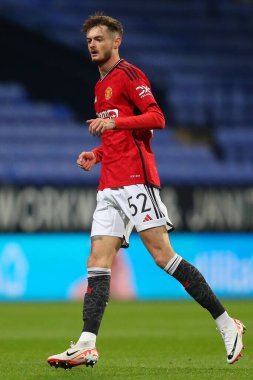 Manchester United 'dan Joe Hugill # 52 EFL Kupası maçında Bolton Wanderers, Manchester United U21' e karşı Toughsheet Community Stadyumu, Bolton, Birleşik Krallık, 26 Eylül 2023