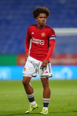 Manchester United 'ın 47 numaralı Shola Shoretire maçı EFL Kupası' nda Bolton Wanderers, Manchester United U21 'e karşı Toughsheet Community Stadyumu, Bolton, Birleşik Krallık, 26 Eylül 2023