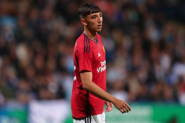 Manchester Unitedree 'den Sonny Aljofree EFL Kupa maçı sırasında Bolton Wanderers, Manchester United U21' e karşı Toughsheet Community Stadyumu, Bolton, Birleşik Krallık, 26 Eylül 2023