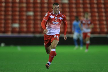 Barnsley 'den Max Watters # 36 EFL Kupası maçında Barnsley Manchester City U21' e karşı Oakwell, Barnsley, Birleşik Krallık, 26 Eylül 2023