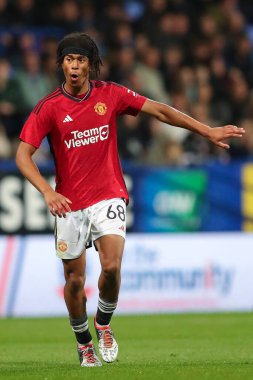 Manchester United 'dan Maxi Oyedele # 68 EFL Kupası karşılaşmasında Bolton Wanderers, Manchester United U21' e karşı Toughsheet Community Stadyumu, Bolton, Birleşik Krallık, 26 Eylül 2023