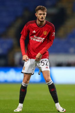 Manchester United 'dan Joe Hugill # 52 EFL Kupası maçında Bolton Wanderers, Manchester United U21' e karşı Toughsheet Community Stadyumu, Bolton, Birleşik Krallık, 26 Eylül 2023