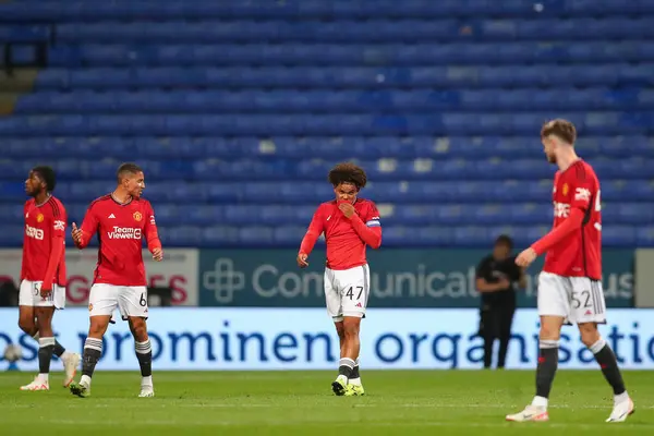 Shola Shoretire Del Manchester United Reacciona Abajo Durante Partido Trofeo — Foto de Stock
