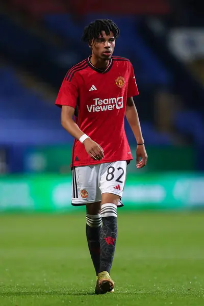 Ethan Williams Manchester United Durante Efl Trophy Match Bolton Wanderers — Foto Stock