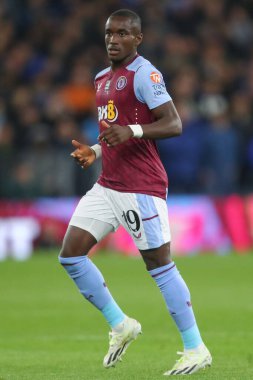 Aston Villa 'dan Moussa Diaby # 19 Carabao Kupası üçüncü tur karşılaşmasında Aston Villa Everton' a karşı Villa Park, Birmingham, Birleşik Krallık, 27 Eylül 202