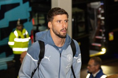 Manchester City 'den 3 numaralı Rben Dias, 27 Eylül 2023' te oynanan Carabao Kupası üçüncü tur karşılaşması Newcastle United 'a karşı Manchester City' nin St. James 's Park, Newcastle' a geldi.