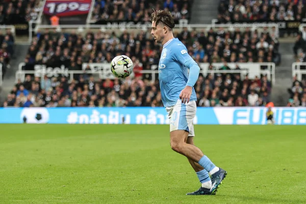 Jack Grealish Van Manchester City Controleert Bal Tijdens Carabao Cup — Stockfoto